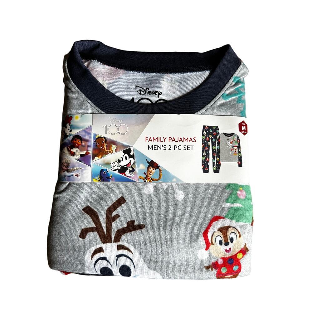 Disney 100th Anniversary Men's Holiday 2pc. PJ set.  Size medium